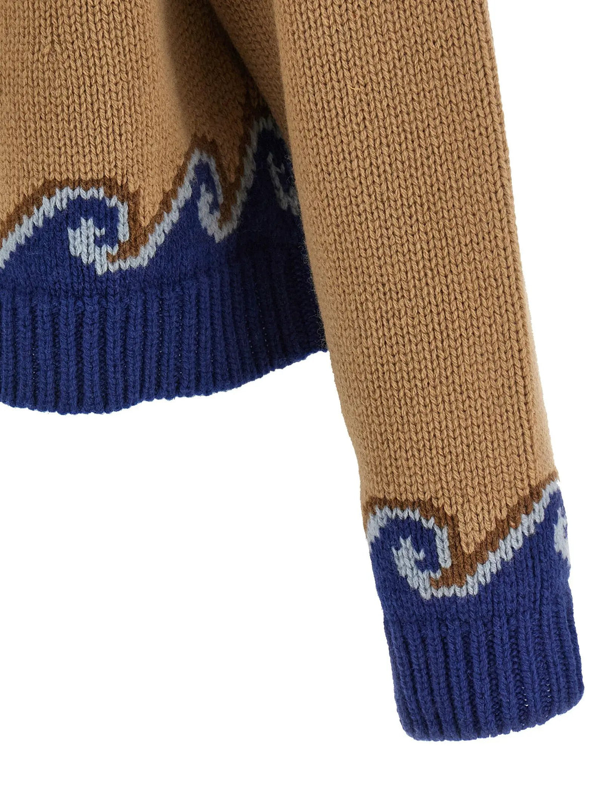 Alanui Alanui Beige Virgin Wool Cardigan