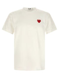 Comme Des Garçons Play Comme Des Garçons Play White Cotton T-Shirt
