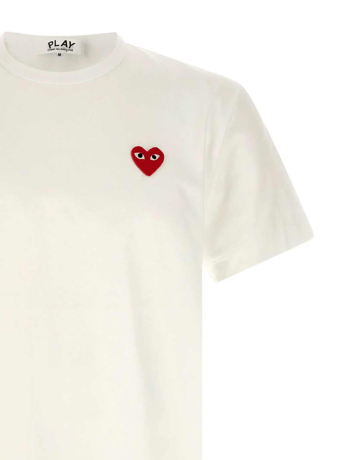 Comme Des Garçons Play Comme Des Garçons Play White Cotton T-Shirt