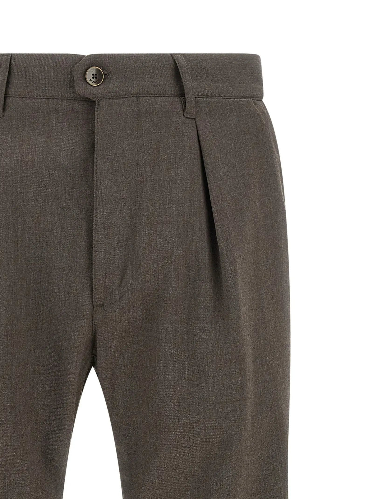 Incotex Incotex Brown Polyester Dress Pants