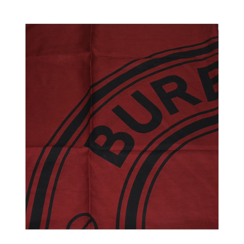 Foulard en coton rouge Burberry