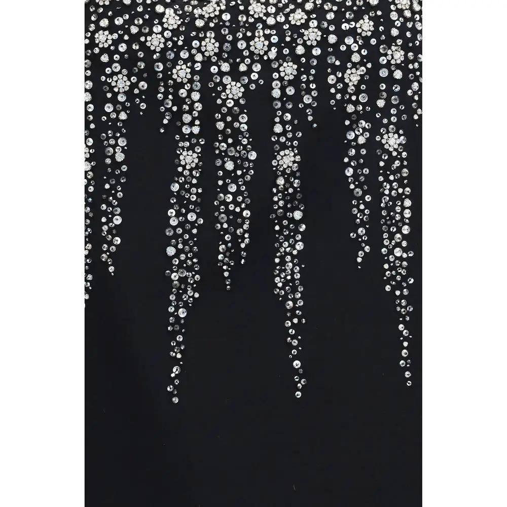 Valentino Garavani Black Wool Oves Aries Cocktail Dress