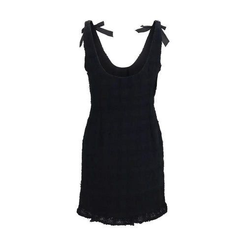 Alessandra Rich Black Cotton Casual Dress
