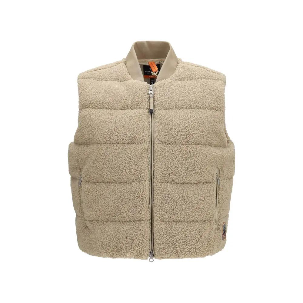 Parajumpers Beige Polyester Sleeveless Jacket