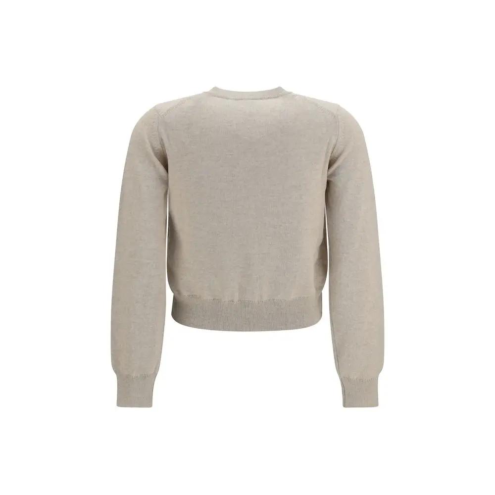 Maison Kitsuné Beige Cotton Cardigan