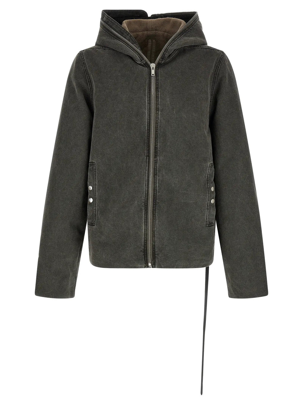 DRKSHDW Gray Cotton Full-Length Jacket