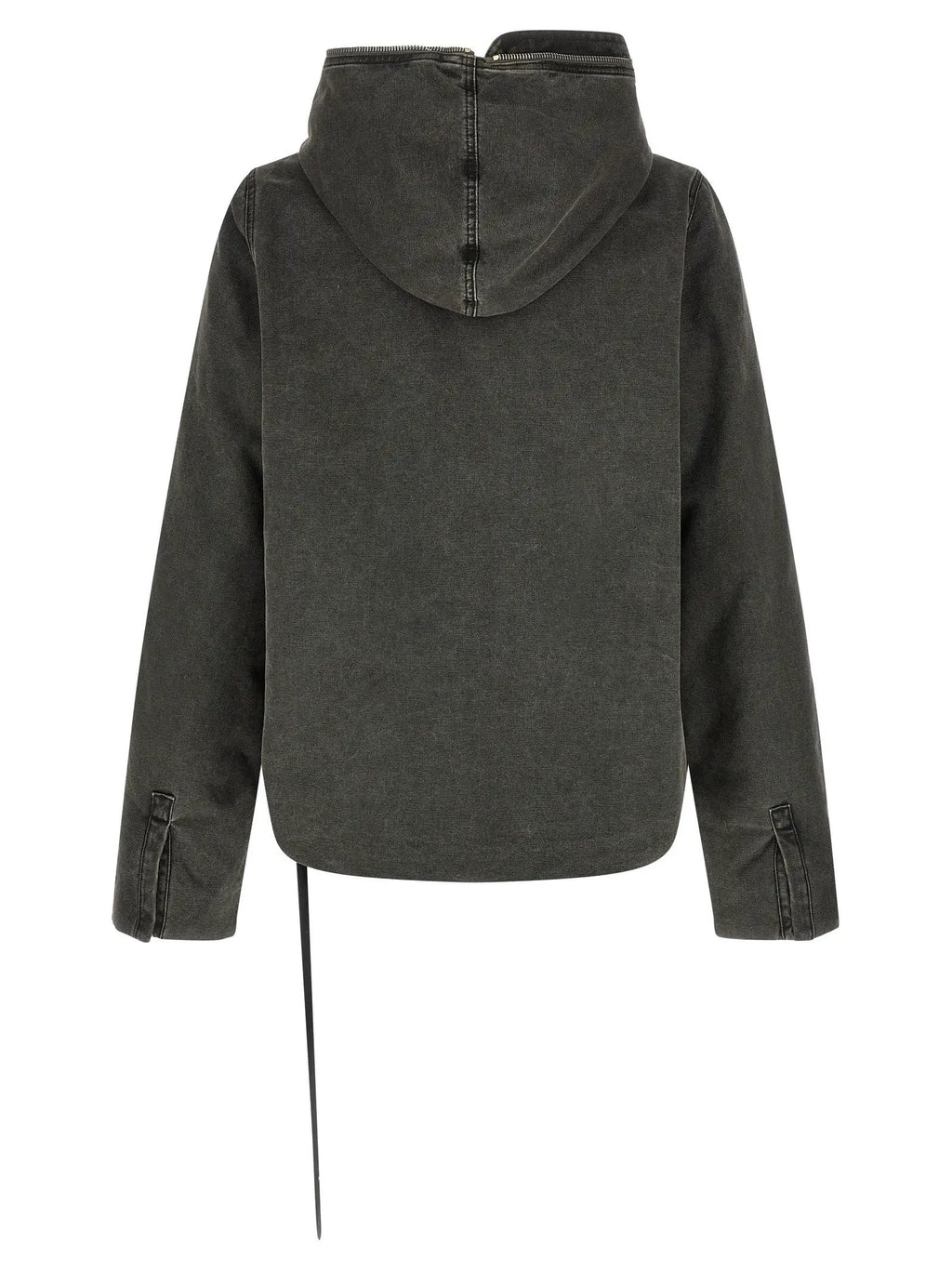 DRKSHDW Gray Cotton Full-Length Jacket