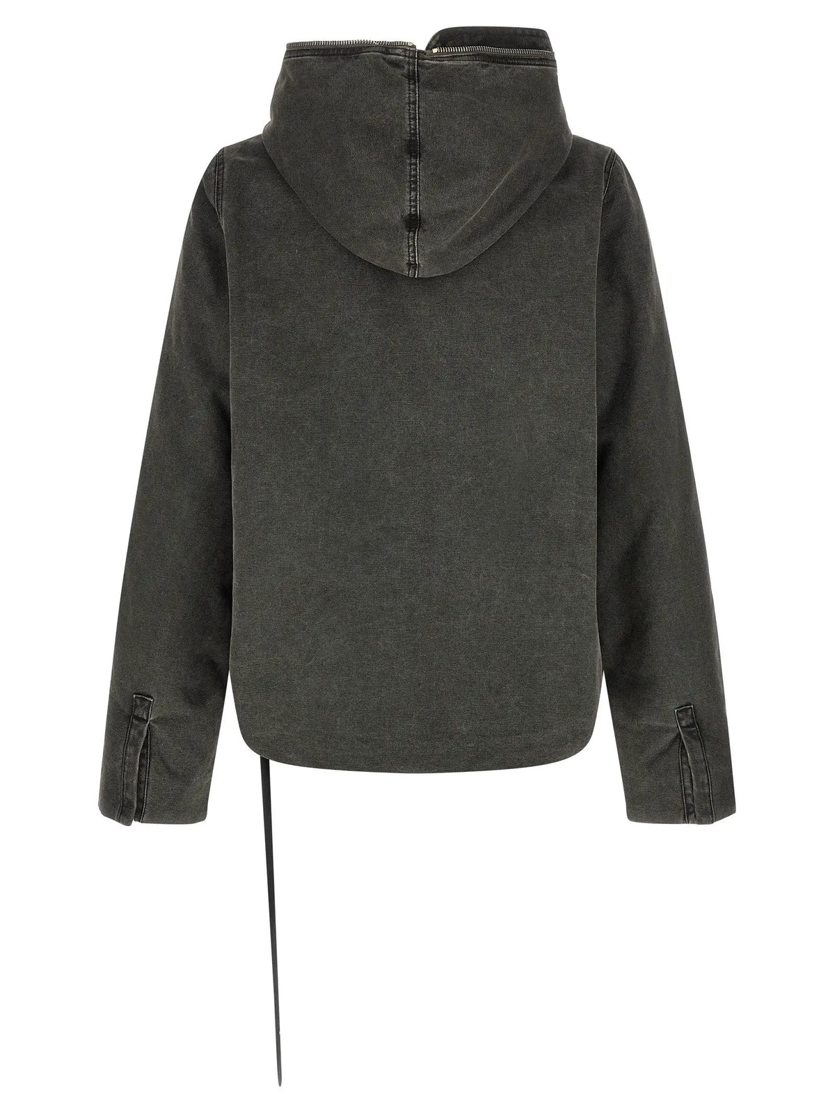 DRKSHDW Gray Cotton Full-Length Jacket