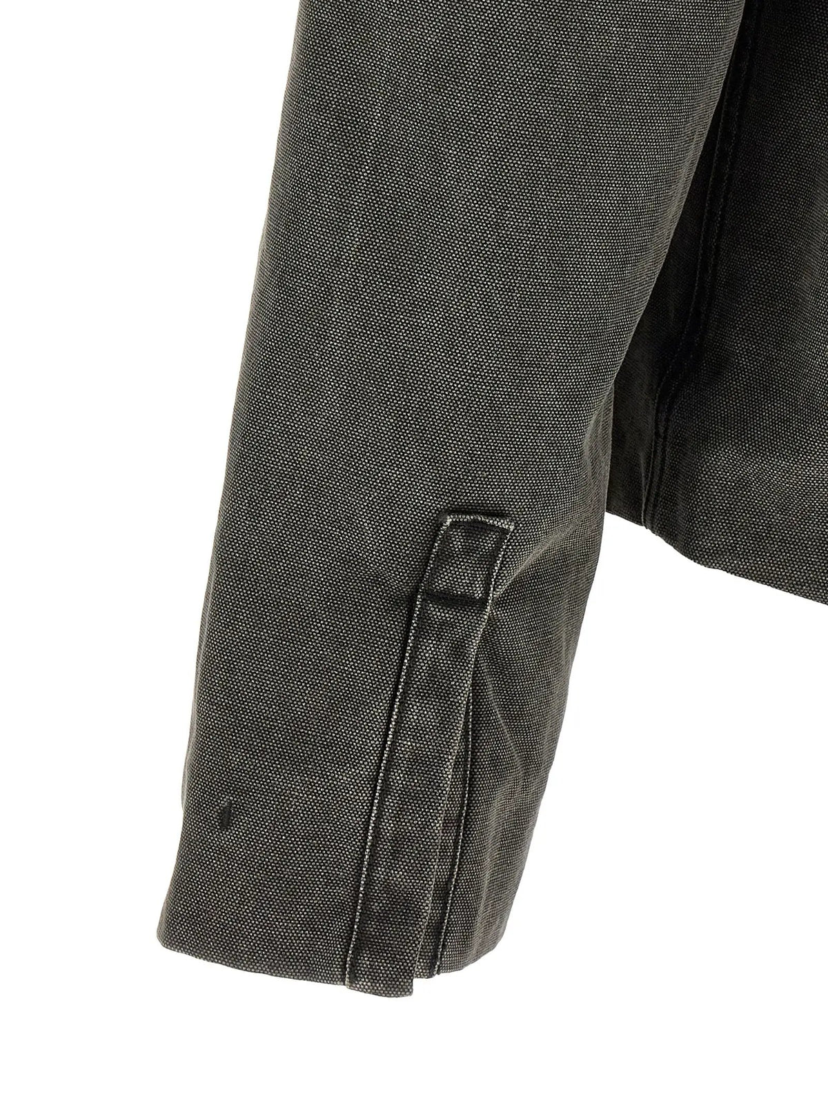 DRKSHDW Gray Cotton Full-Length Jacket