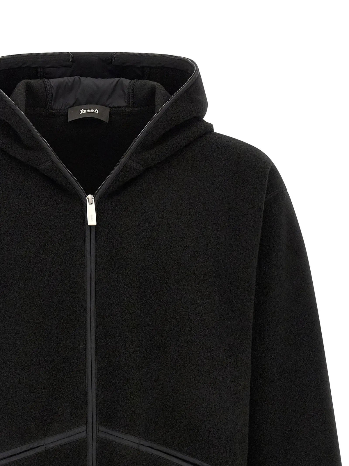 LAMINAR Black Polyester Shell Jacket
