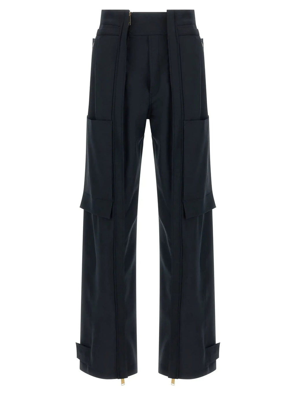Darkpark Blue Polyester Cargo Pants