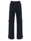 Darkpark Blue Polyester Cargo Pants