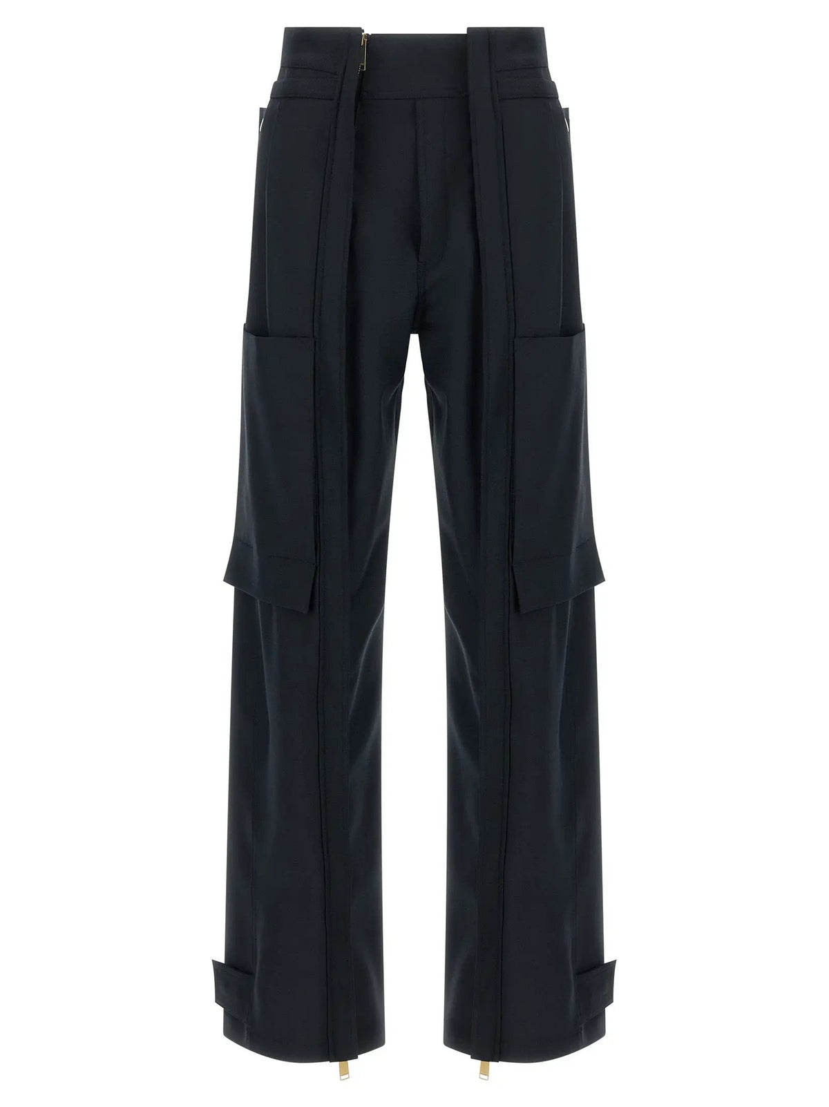 Darkpark Blue Polyester Cargo Pants