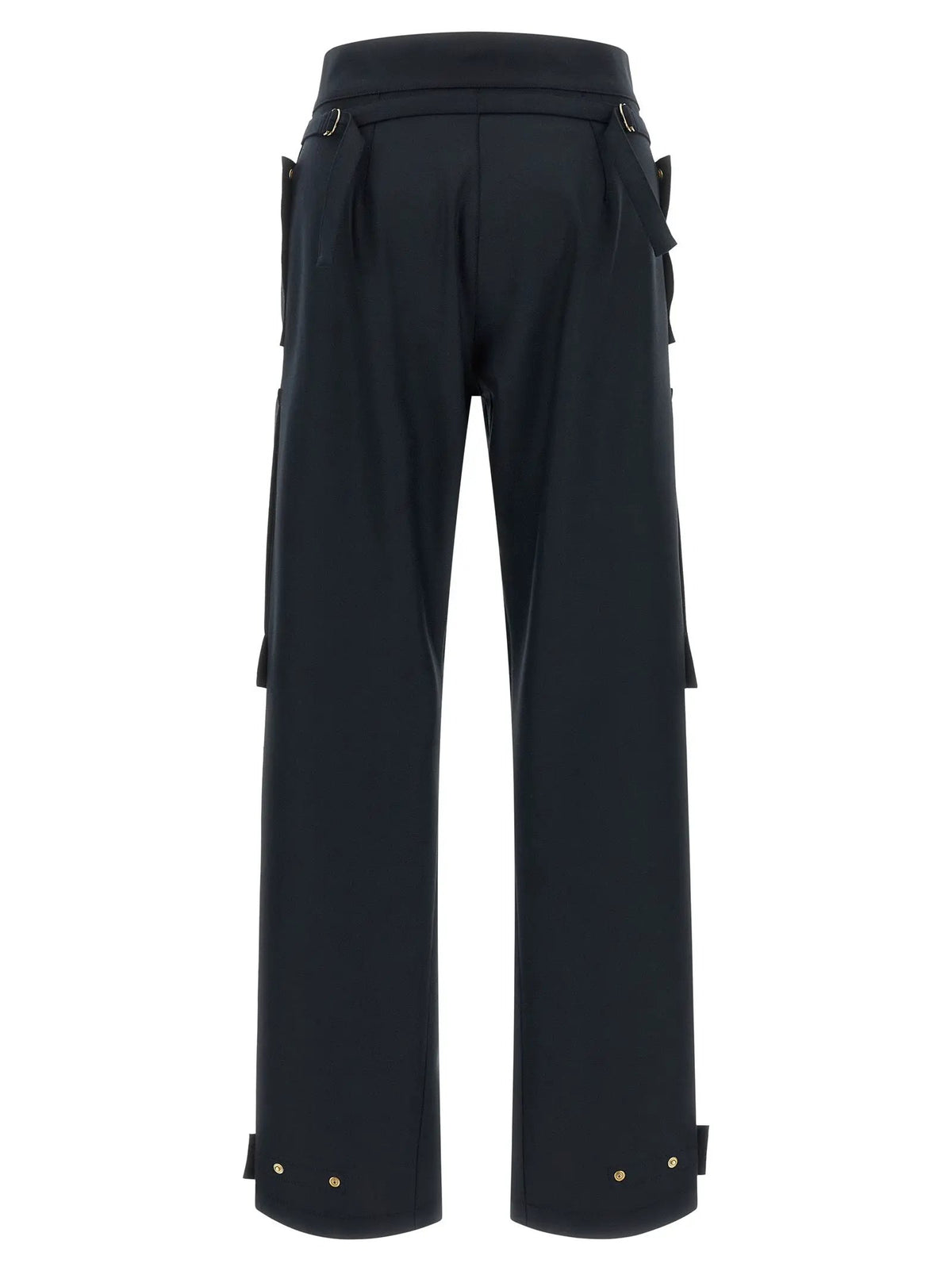 Darkpark Blue Polyester Cargo Pants