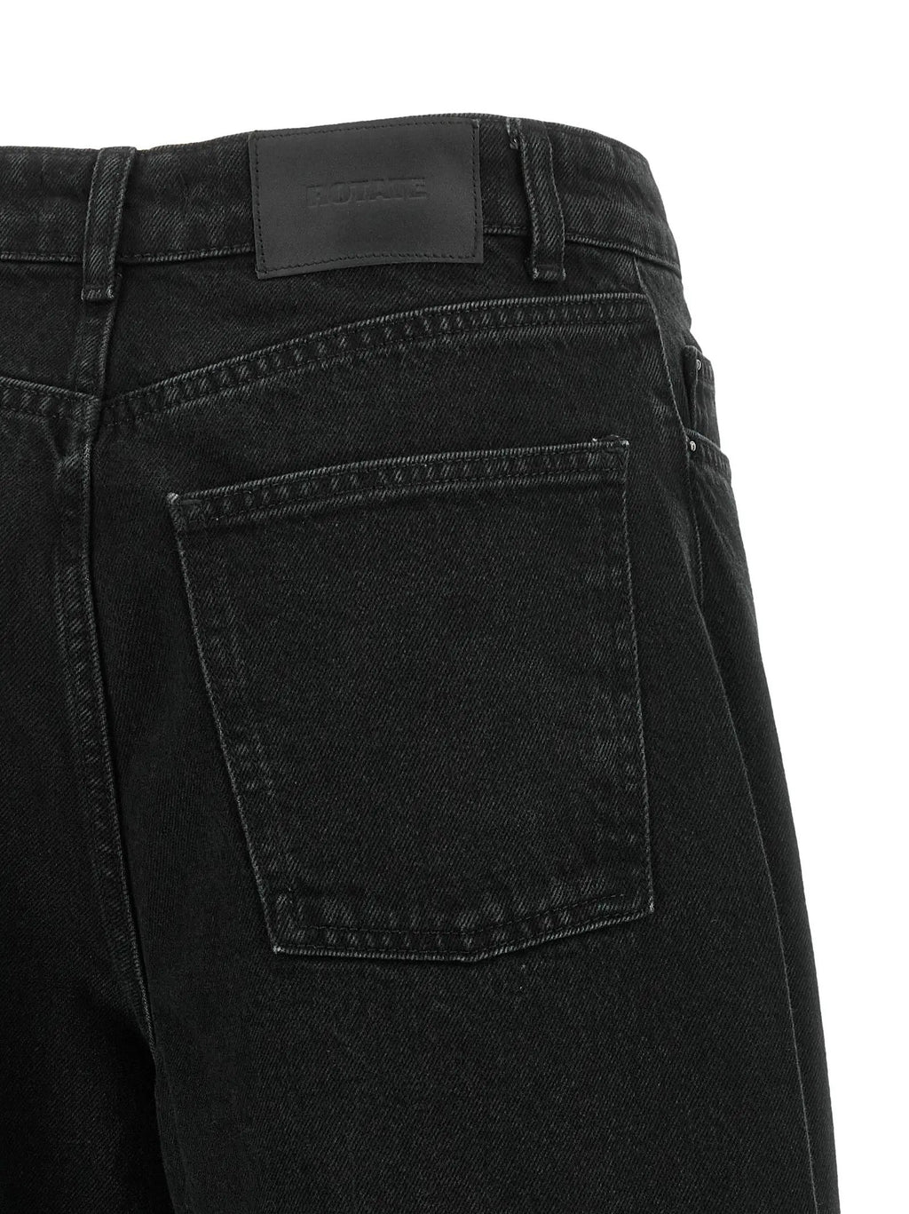 ROTATE BIRGER CHRISTENSEN Black Organic Cotton Jeans Denim