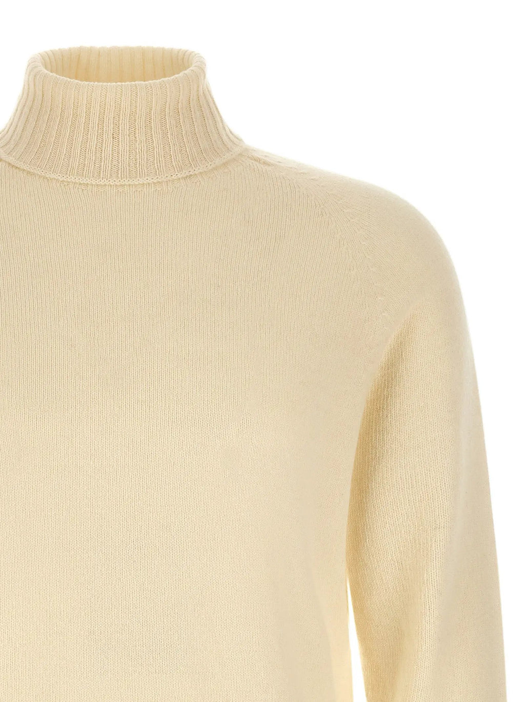 MA'RY'YA White Cashmere Cardigan