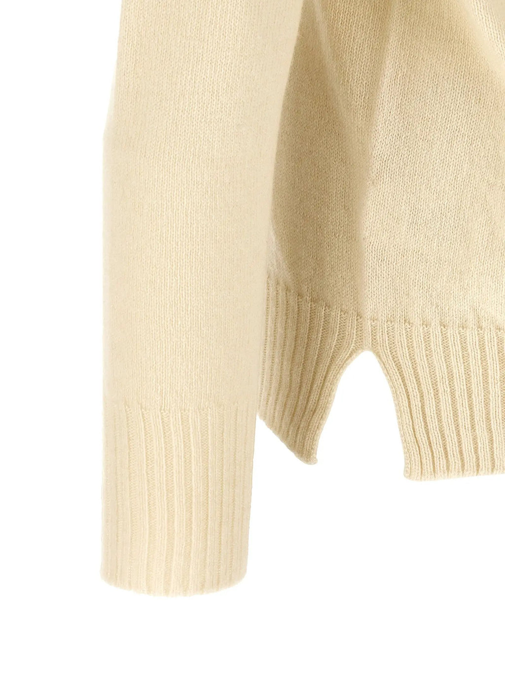 MA'RY'YA White Cashmere Cardigan