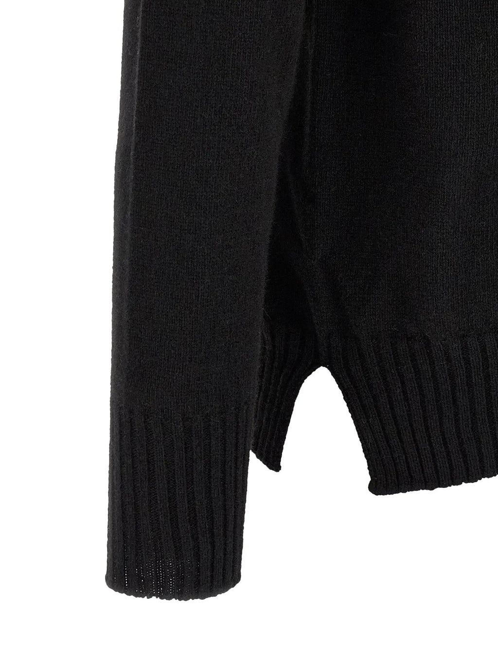 MA'RY'YA Black Cashmere Cardigan