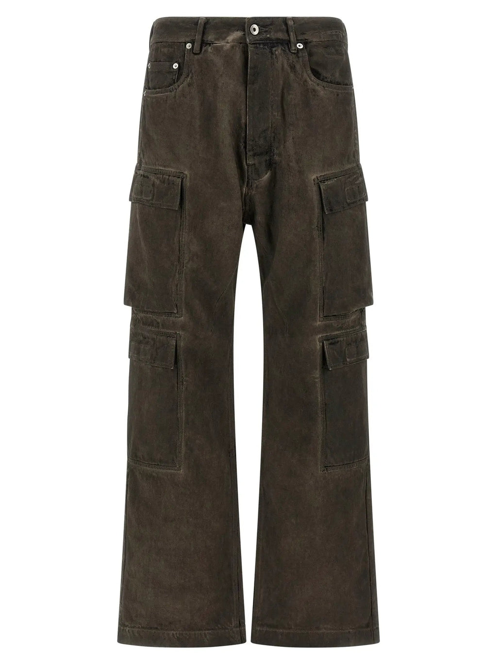 DRKSHDW Gray Cotton Cargo Pants