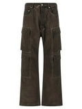 DRKSHDW Gray Cotton Cargo Pants