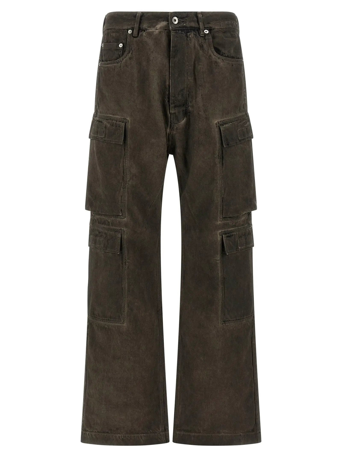 DRKSHDW Gray Cotton Cargo Pants