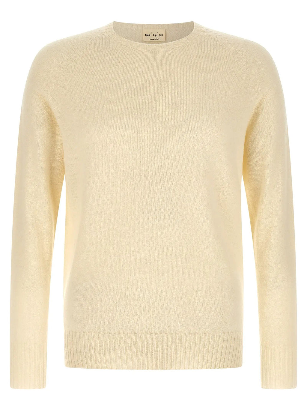MA'RY'YA White Cashmere Cardigan