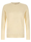 MA'RY'YA White Cashmere Cardigan