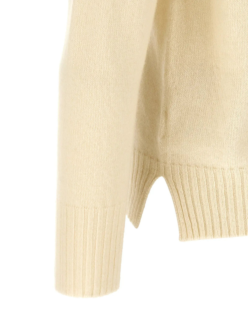 MA'RY'YA White Cashmere Cardigan