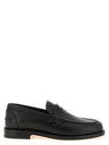 Mocassins à enfiler en cuir de veau noir Christian Louboutin
