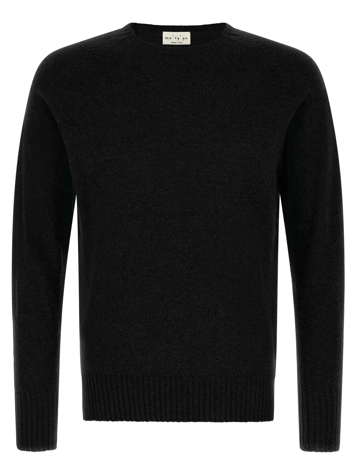 MA'RY'YA Black Cashmere Cardigan
