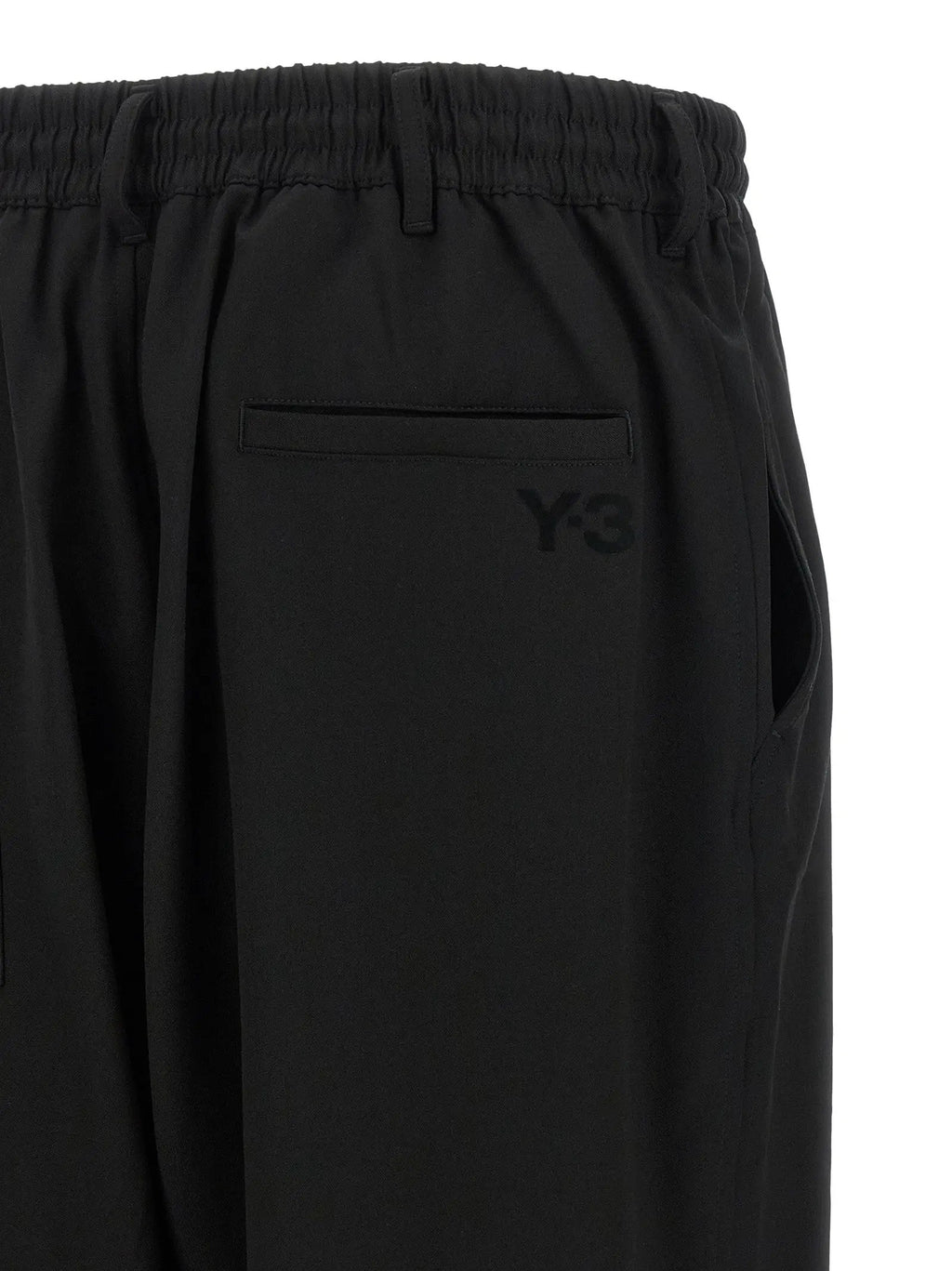 Y-3 Black Wool Casual Pants