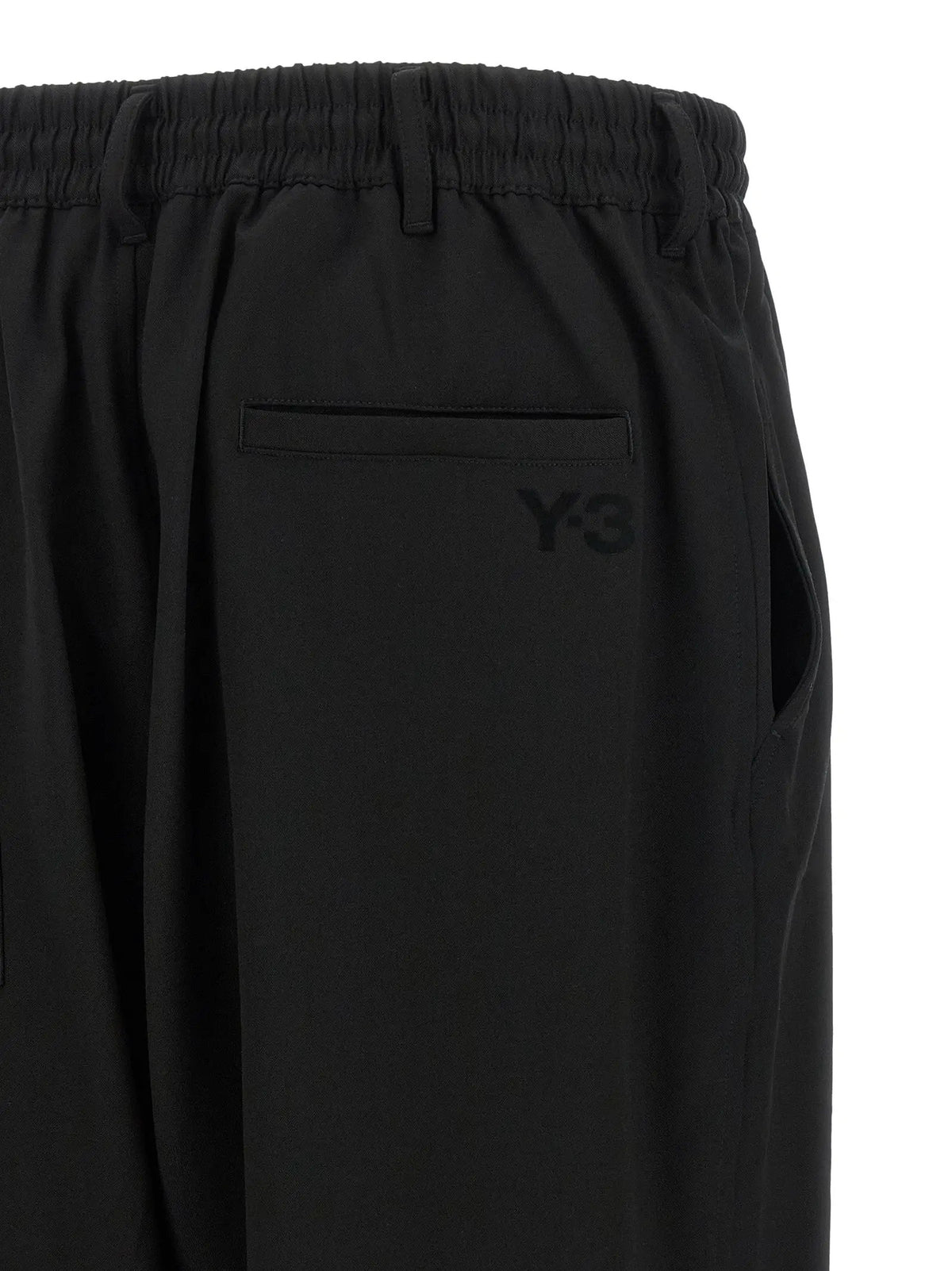 Y-3 Black Wool Casual Pants