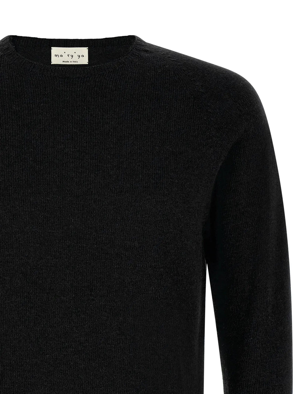 MA'RY'YA Black Cashmere Cardigan