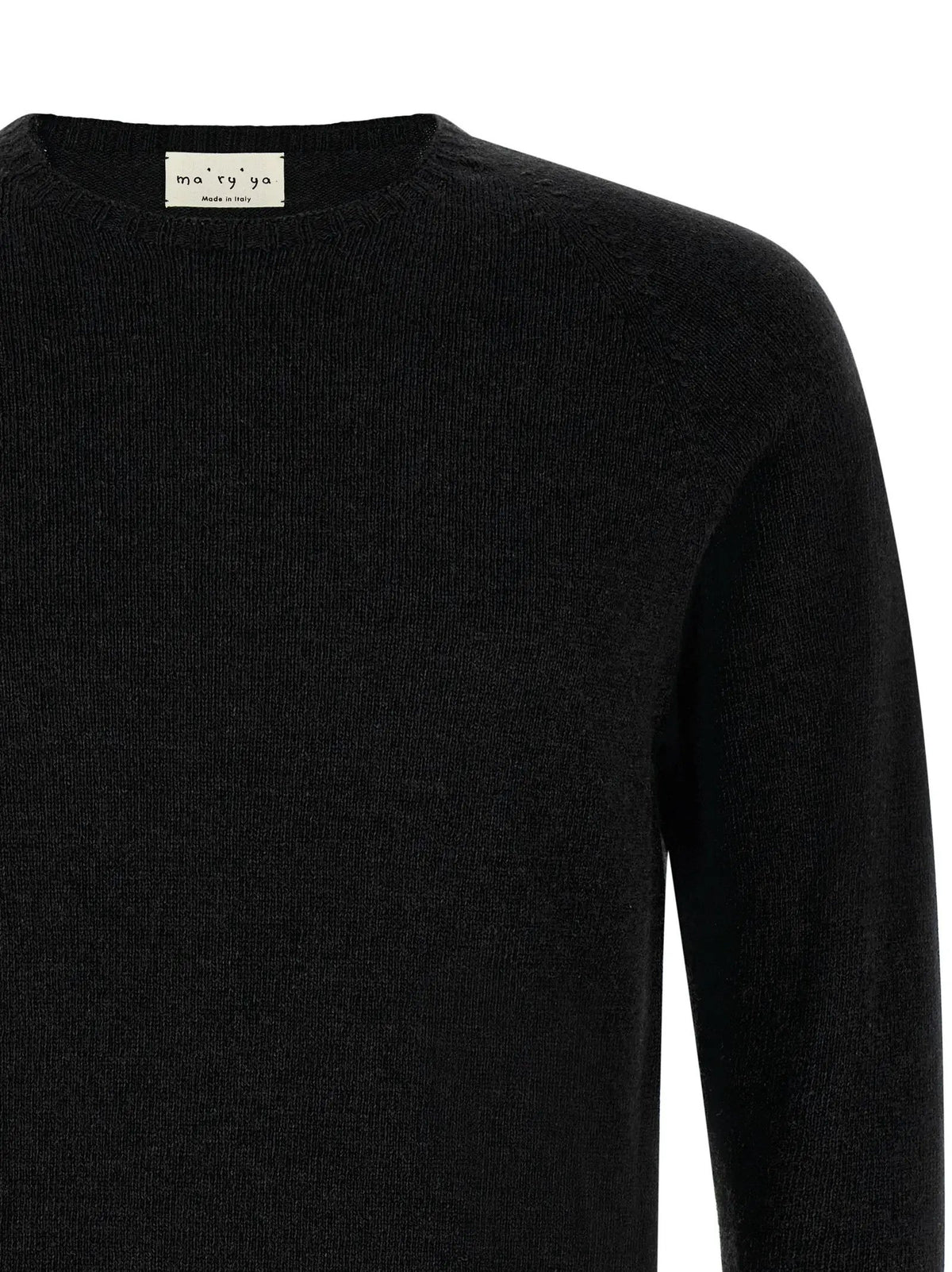 MA'RY'YA Black Cashmere Cardigan