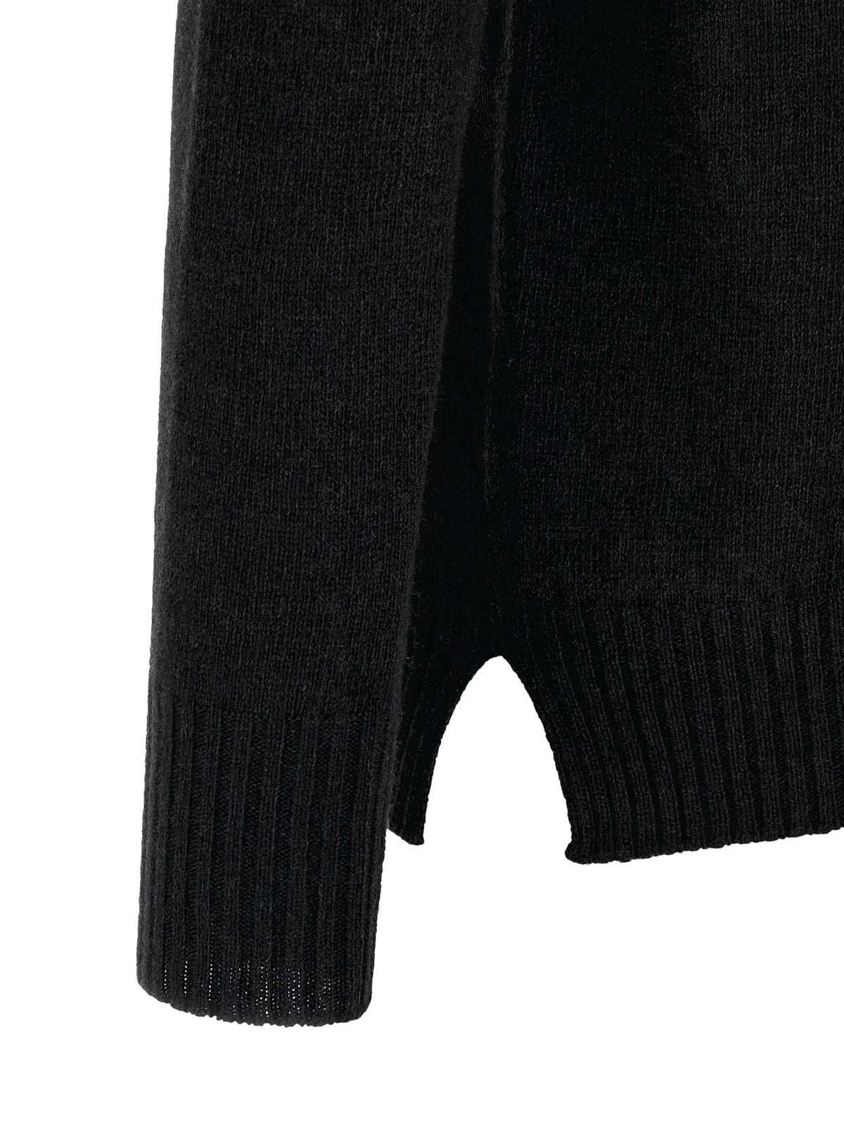 MA'RY'YA Black Cashmere Cardigan