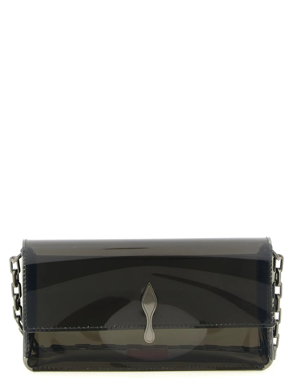 Christian Louboutin Black Pvc Clutch Bag