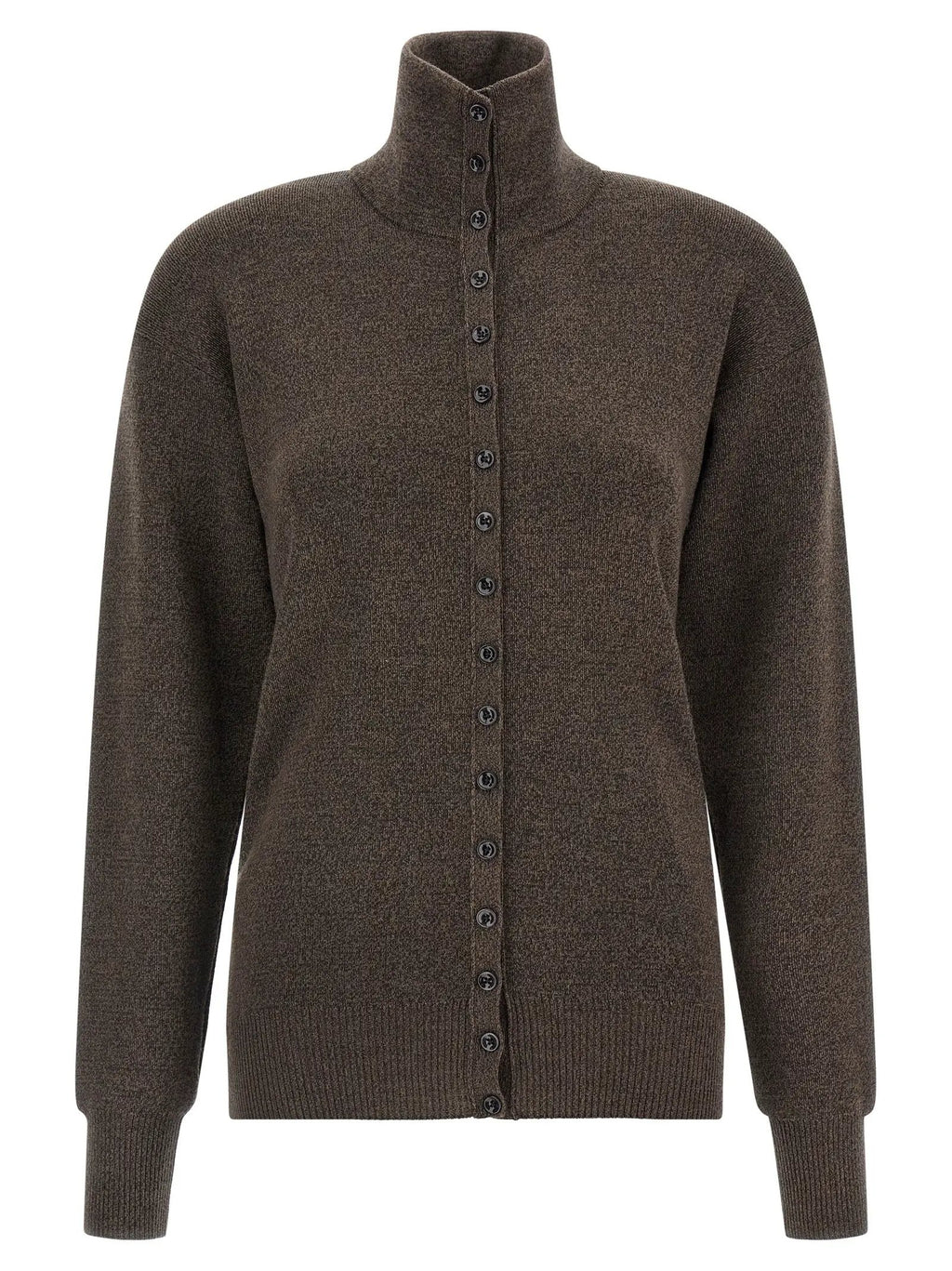 Lemaire Brown Wool Cardigan