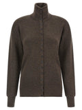 Lemaire Brown Wool Cardigan