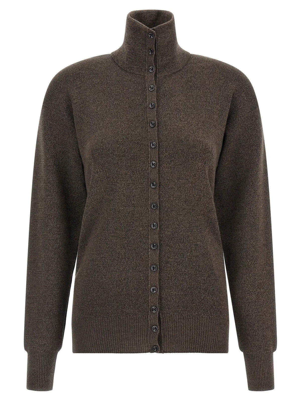 Lemaire Brown Wool Cardigan