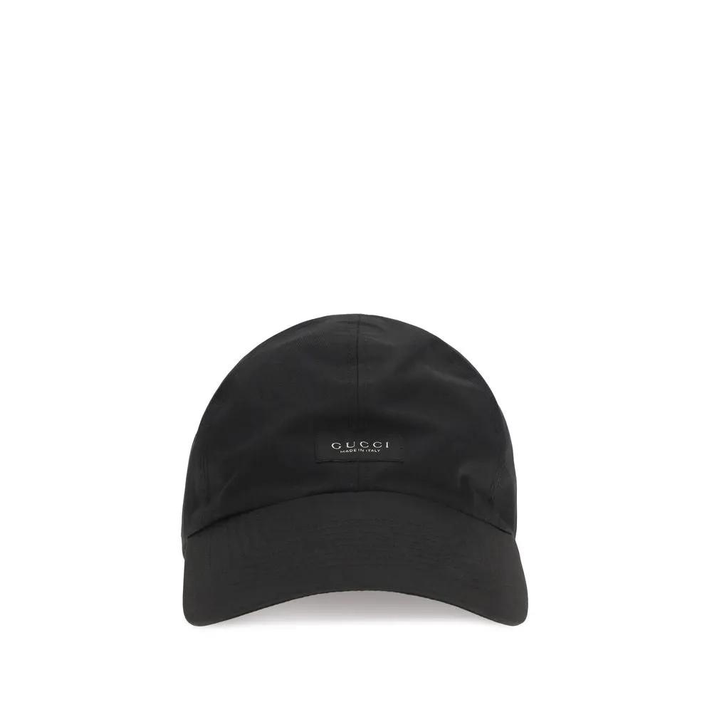 Gucci Gucci Black Cotton Cap (Baseball Hat)