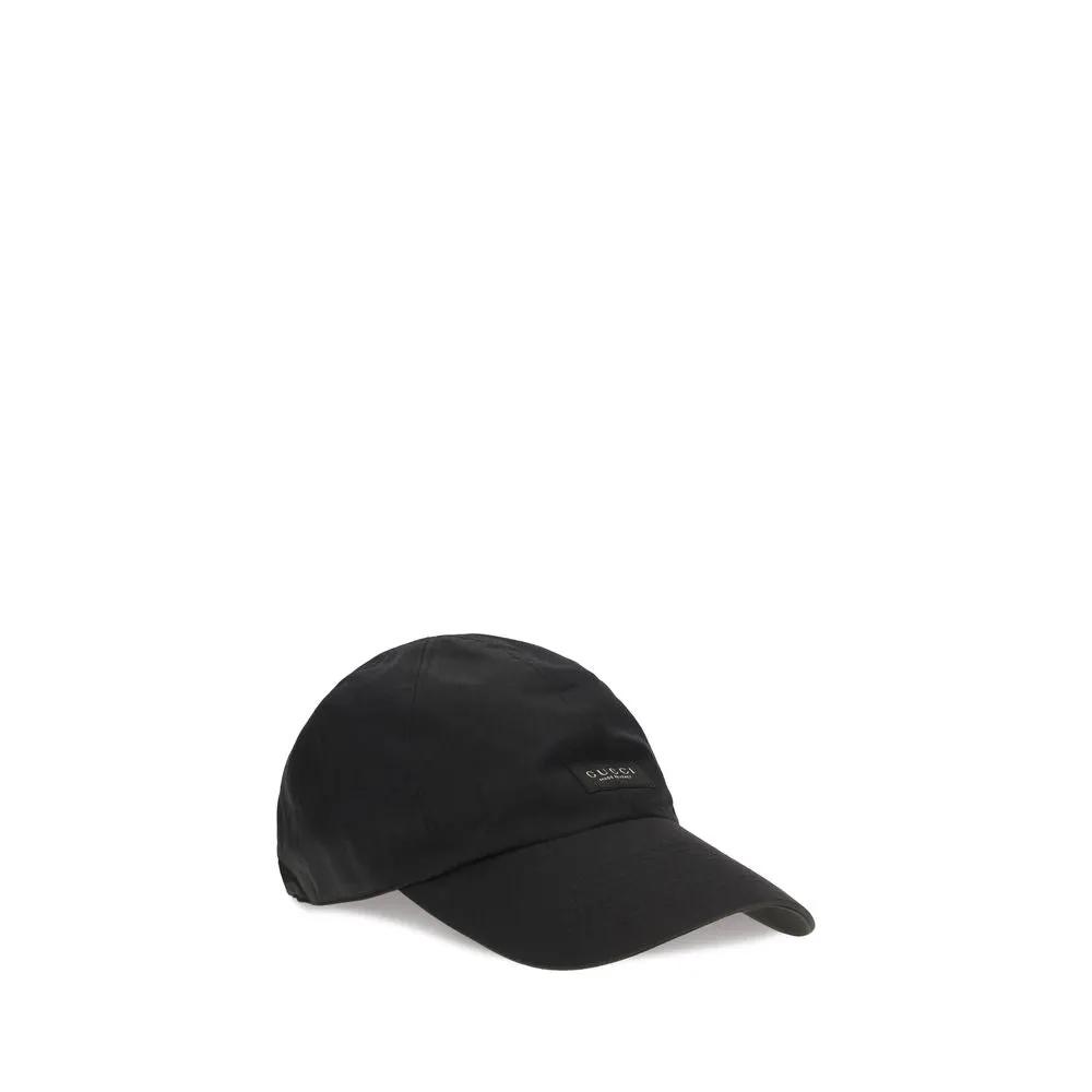 Gucci Gucci Black Cotton Cap (Baseball Hat)