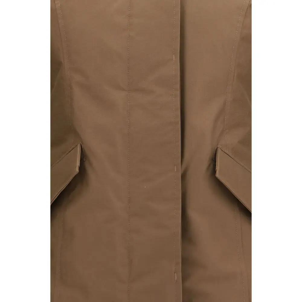 Woolrich Brown Cotton Parka