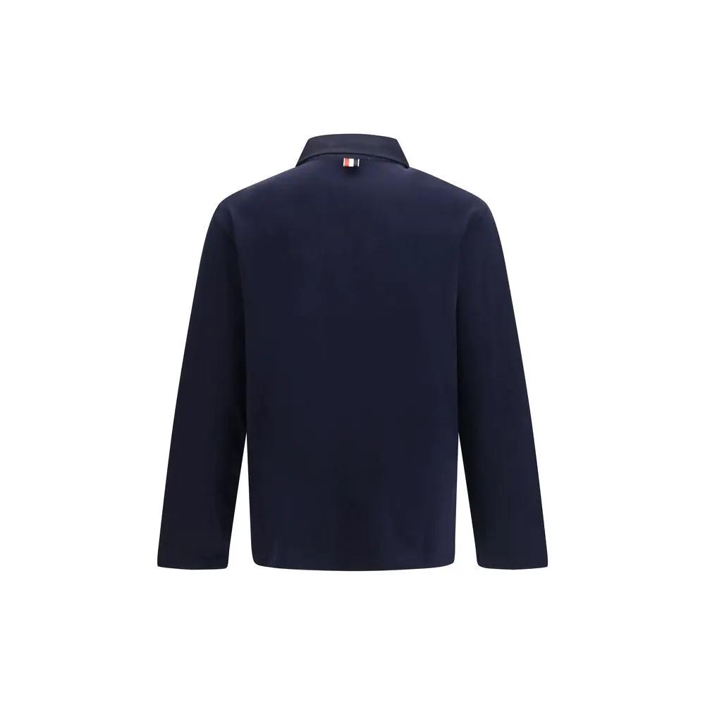 Thom Browne Thom Browne Gray Cotton Polo Shirt