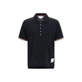 Thom Browne Black Cotton Polo Shirt