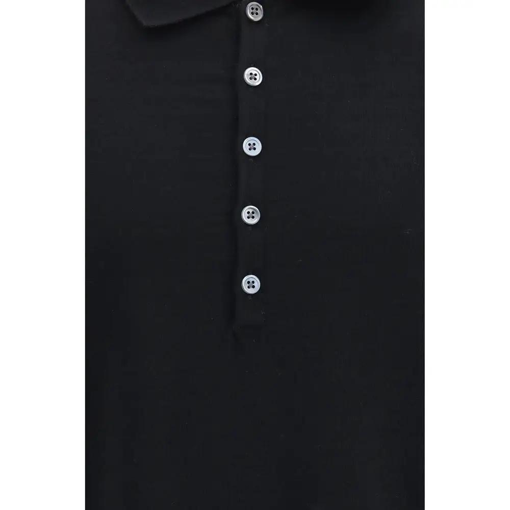 Polo Thom Browne en coton noir