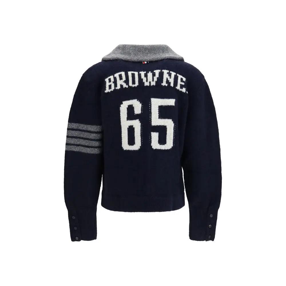 Thom Browne Thom Browne Blue Wool Oves Aries Cardigan