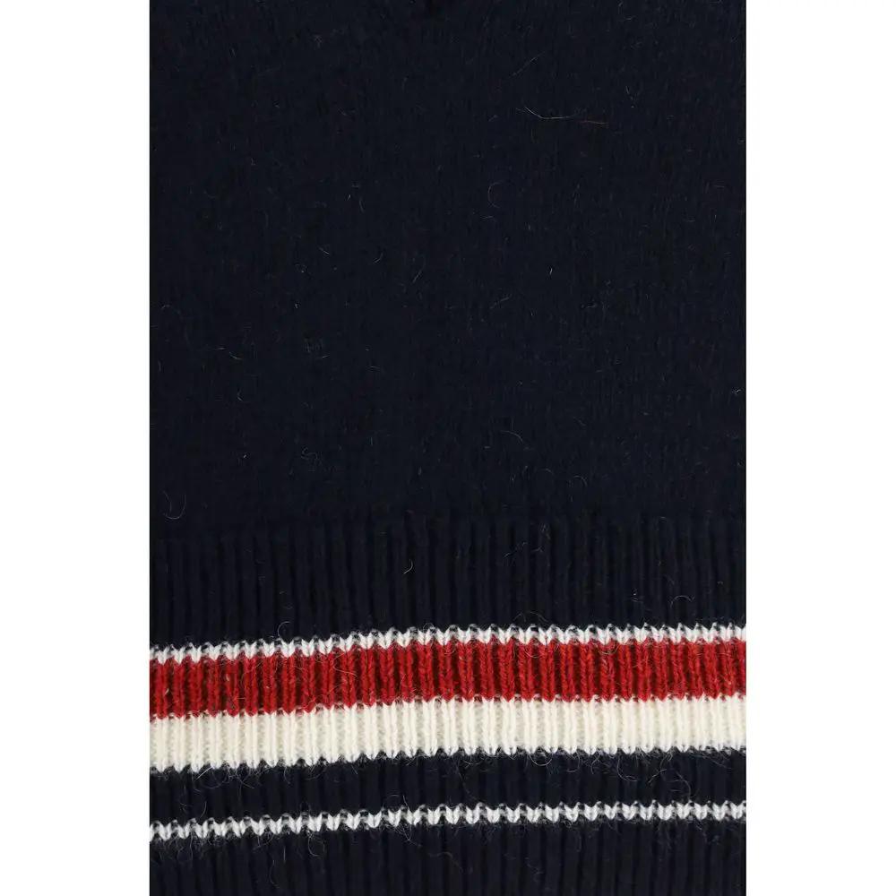 Thom Browne Thom Browne Blue Wool Oves Aries Sleeveles Sweater