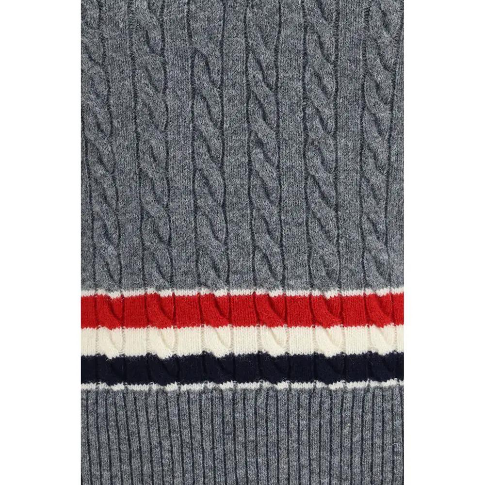 Thom Browne Gray Wool Oves Aries Sleeveles Sweater