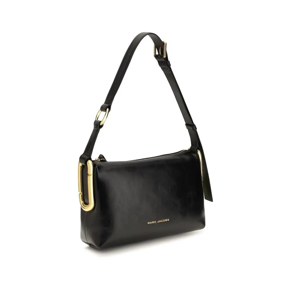 Marc Jacobs Marc Jacobs Black Calf Leather Bos Taurus Shoulder Bag