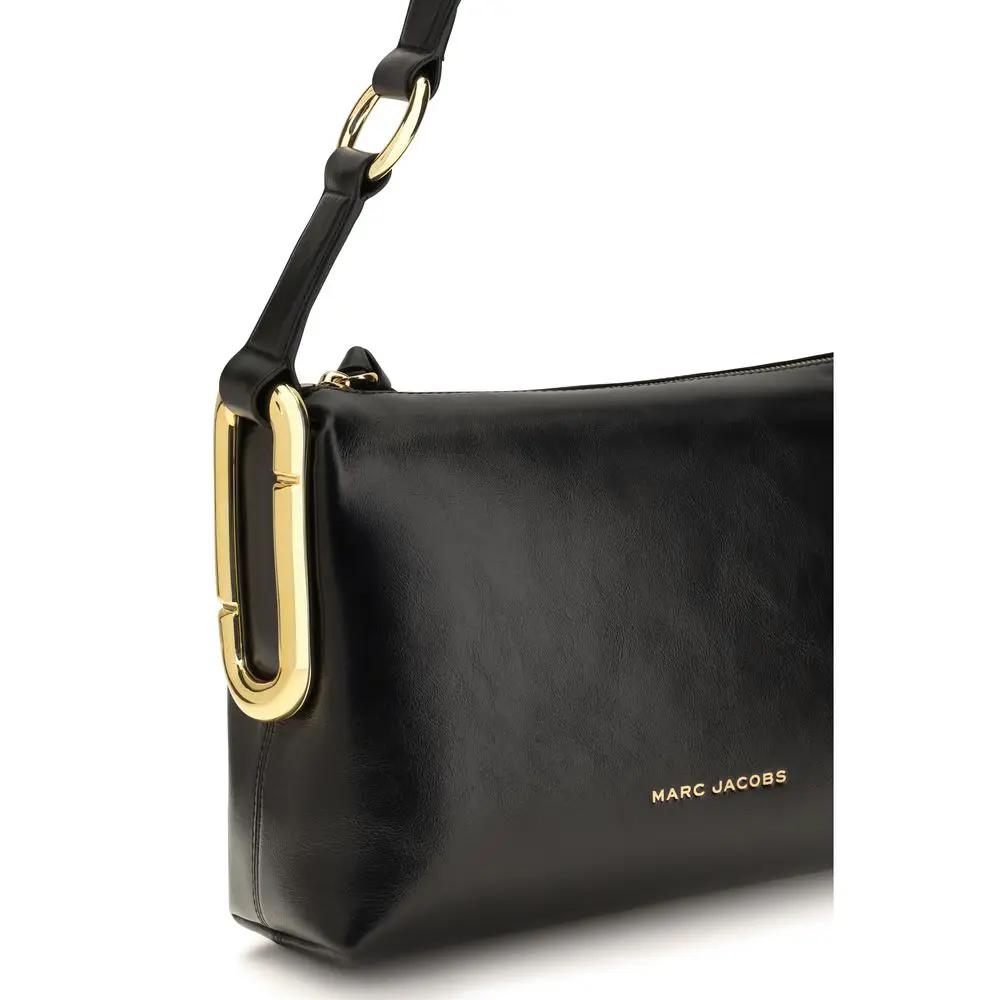 Marc Jacobs Black Calf Leather Bos Taurus Shoulder Bag